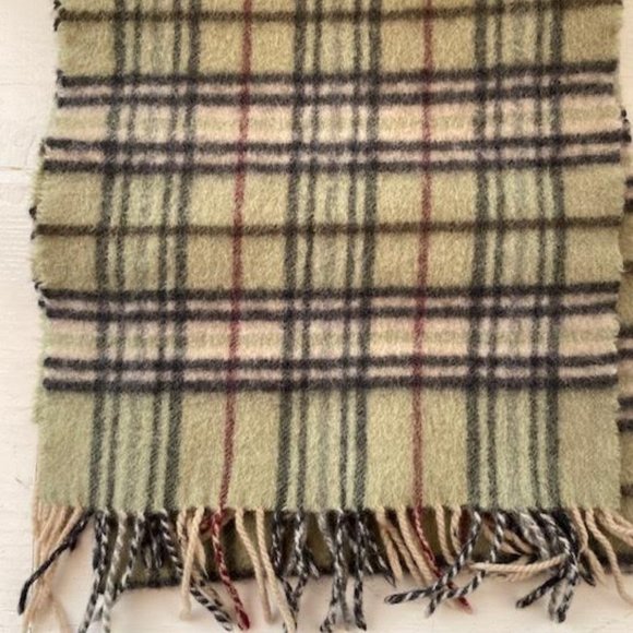 Edinburgh 100% Lambswool Tartan Scarf Royal Stewart Vintage  SALE! Vintage Pale Green Tartan Scarf